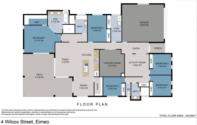 Floorplan of Homely house listing, 4 Wilcox Street, Eimeo QLD 4740