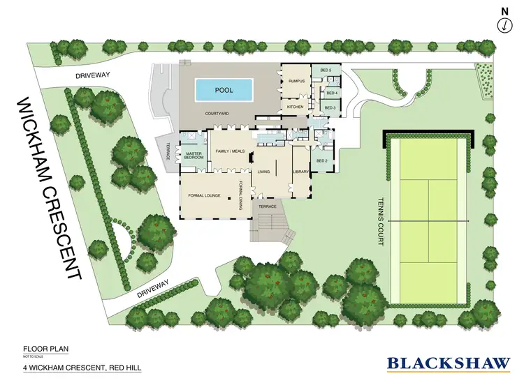 Floorplan of Homely house listing, 4 Wickham Crescent, Red Hill ACT 2603