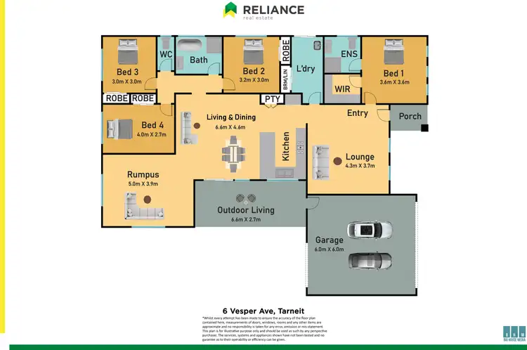 Floorplan of Homely house listing, 6 Vesper Avenue, Tarneit VIC 3029