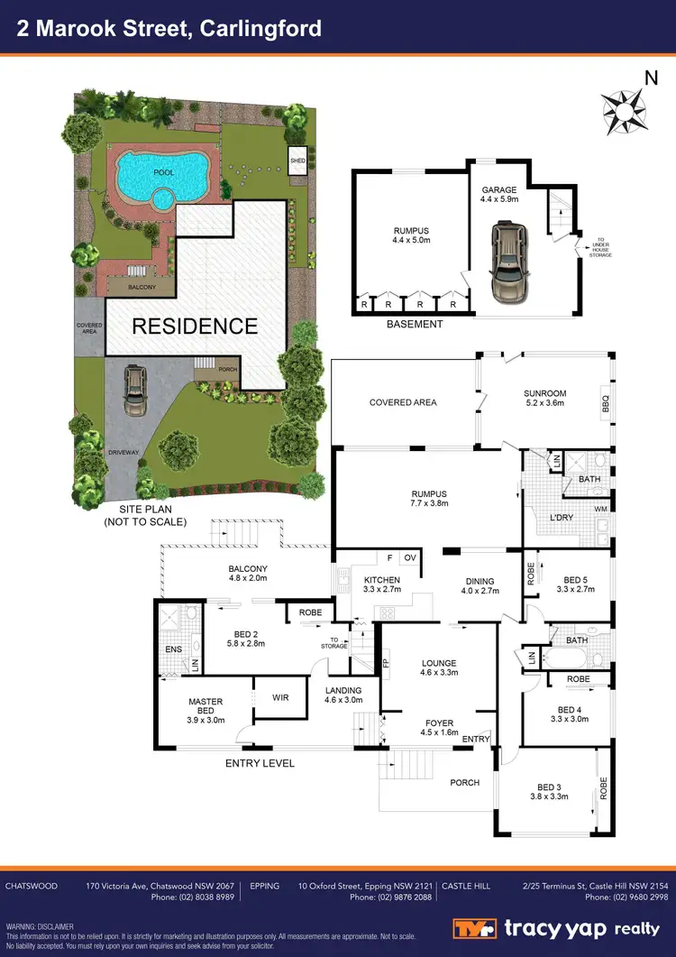 Floorplan of Homely house listing, 2 Marook Street, Carlingford NSW 2118