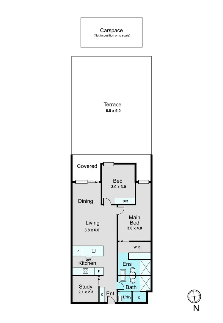 Floorplan of Homely apartment listing, 116/286 Highett Road, Highett VIC 3190
