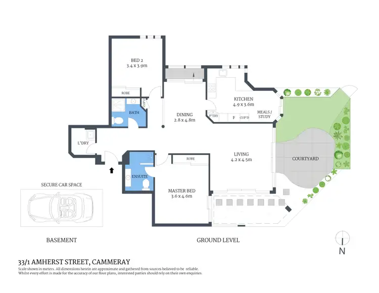 Floorplan of Homely apartment listing, 33/1 Amherst Street, Cammeray NSW 2062