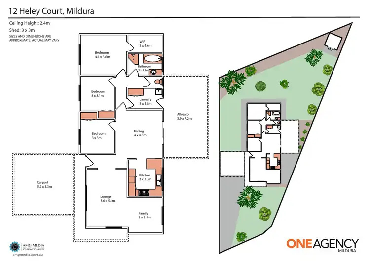 Floorplan of Homely house listing, 12 Heley Court, Mildura VIC 3500