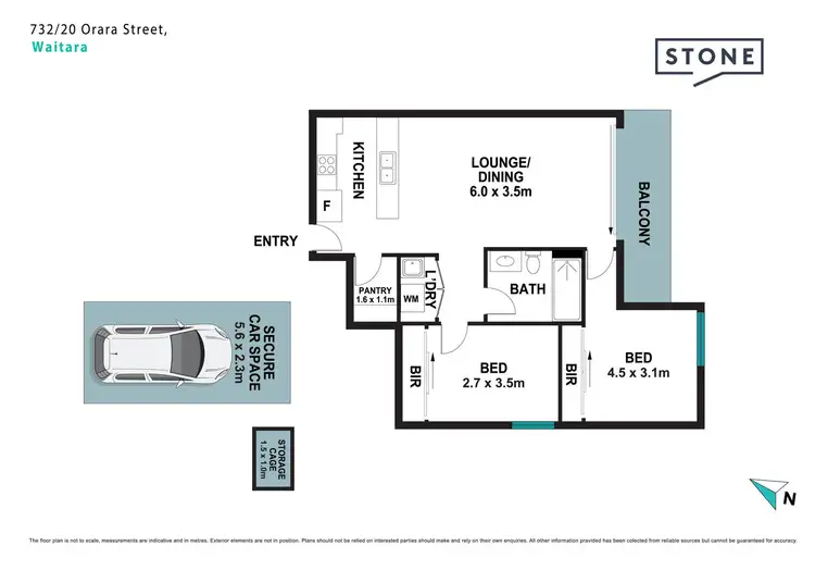 Floorplan of Homely unit listing, 732/20-26 Orara Street, Waitara NSW 2077