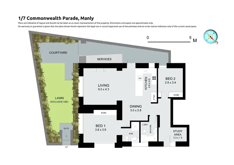 Floorplan of Homely unit listing, 1/7 Commonwealth Parade, Manly NSW 2095