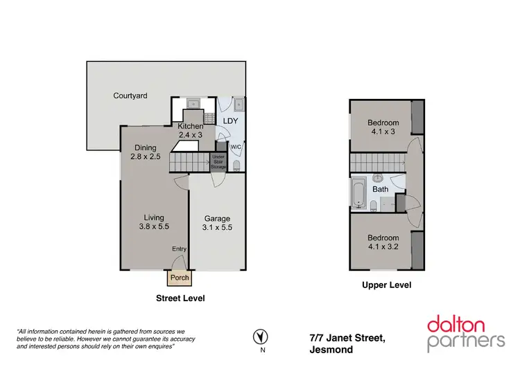 Floorplan of Homely townhouse listing, 7/7 Janet Street, Jesmond NSW 2299