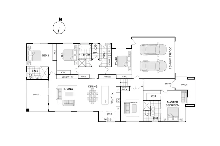 Floorplan of Homely house listing, 72 Churcher Crescent, Whitlam ACT 2611