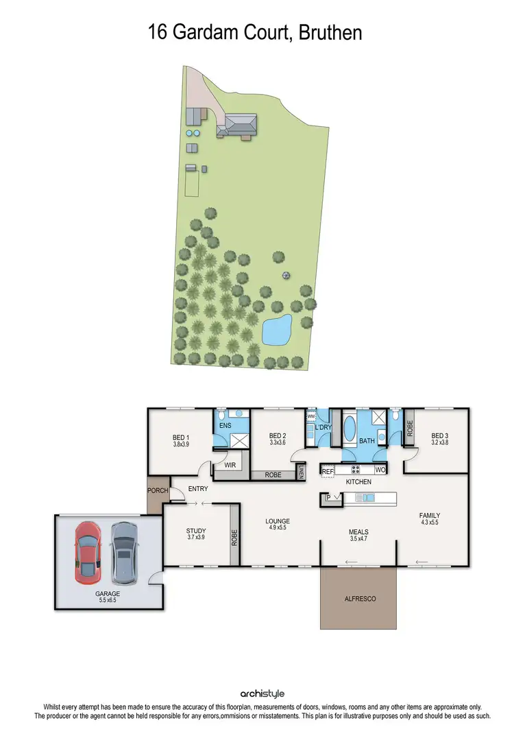 Floorplan of Homely house listing, 16 Gardam Court, Bruthen VIC 3885