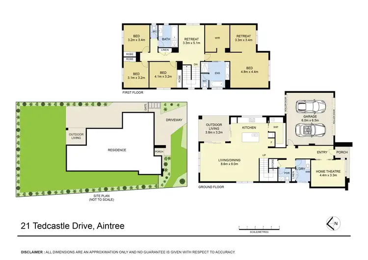 Floorplan of Homely house listing, 21 Tedcastle Drive, Aintree VIC 3336