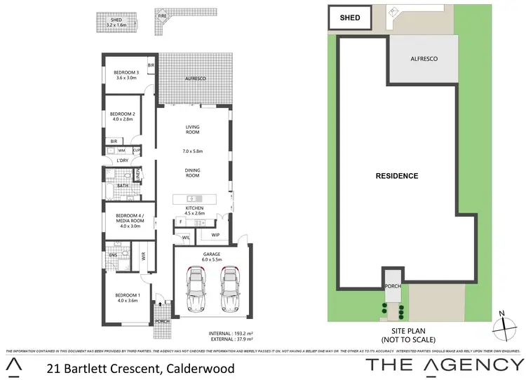 Floorplan of Homely house listing, 21 Bartlett Crescent, Calderwood NSW 2527