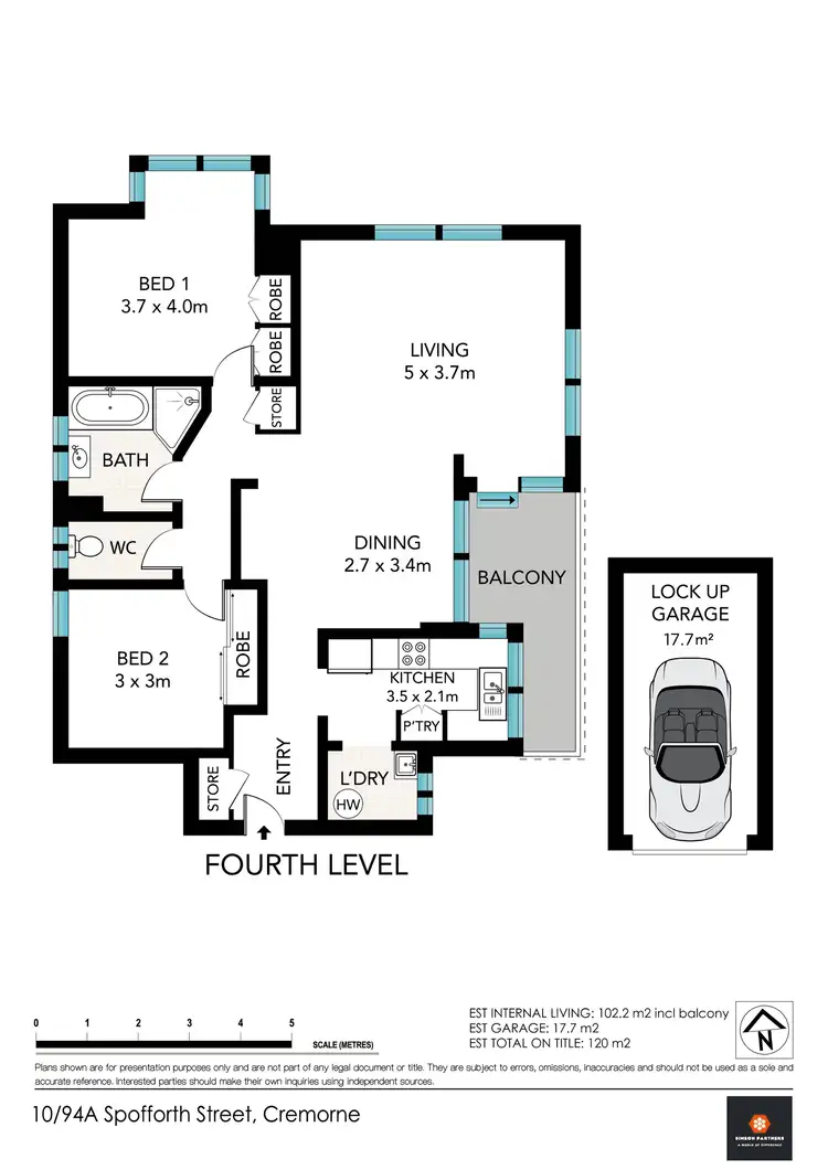 Floorplan of Homely apartment listing, 10/94a Spofforth Street, Cremorne NSW 2090