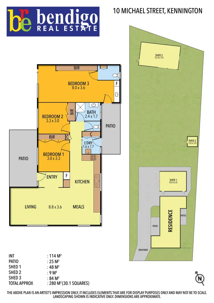 Floorplan of Homely house listing, 10 Michael Street, Kennington VIC 3550