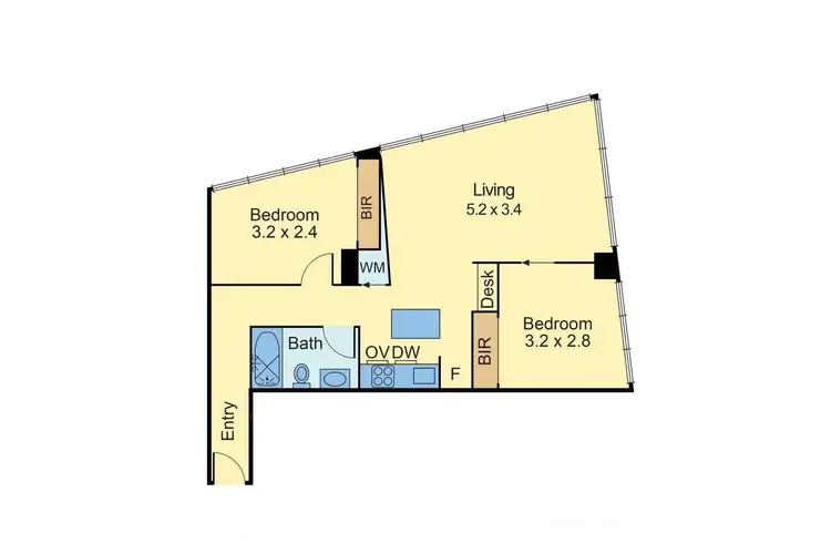 Floorplan of Homely apartment listing, 2302/18 Mt Alexander Road, Travancore VIC 3032