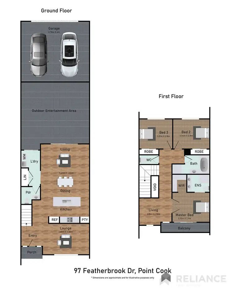 Floorplan of Homely house listing, 97 Featherbrook Drive, Point Cook VIC 3030