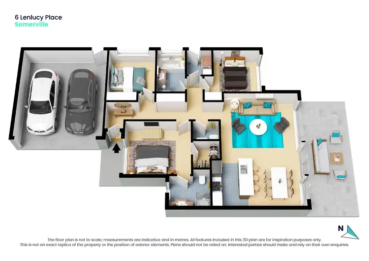 Floorplan of Homely unit listing, 6 Lenlucy Place, Somerville VIC 3912