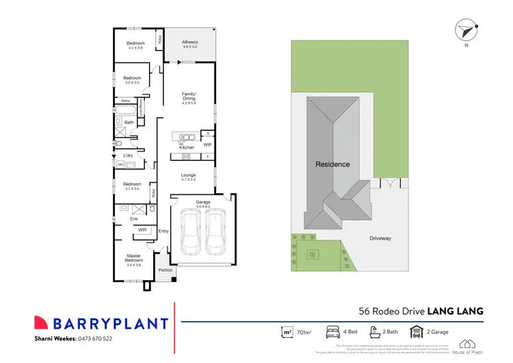 Floorplan of Homely house listing, 56 Rodeo Drive, Lang Lang VIC 3984