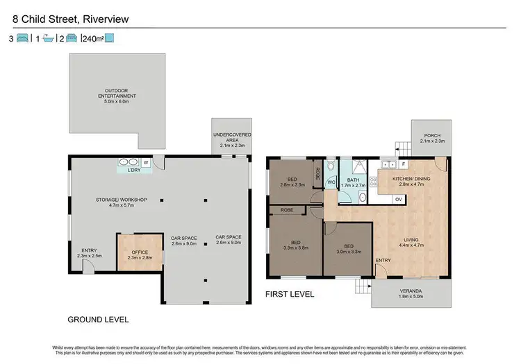 Floorplan of Homely house listing, 8 Child Street, Riverview QLD 4303