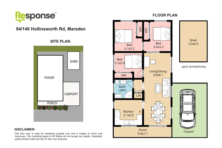 Floorplan of Homely retirement listing, 94/140 Hollinsworth Road, Marsden Park NSW 2765