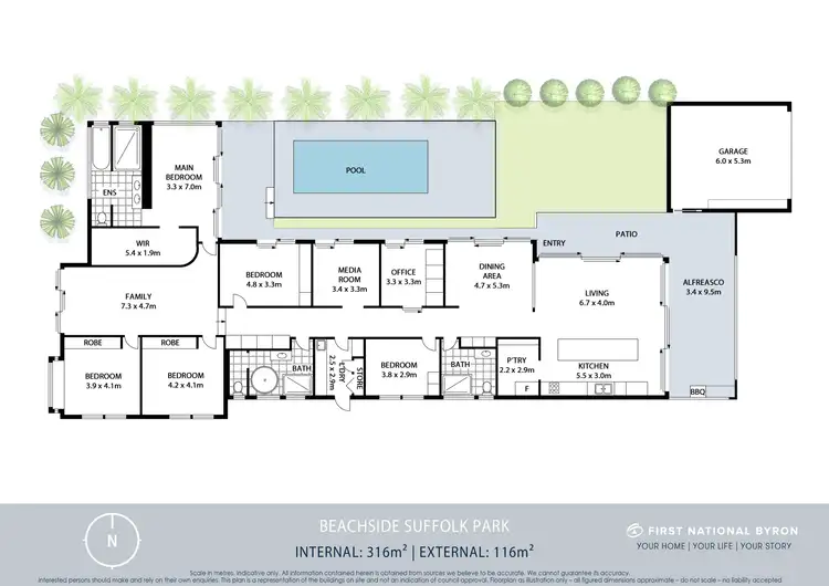 Floorplan of Homely house listing, 128 Alcorn Street, Suffolk Park NSW 2481