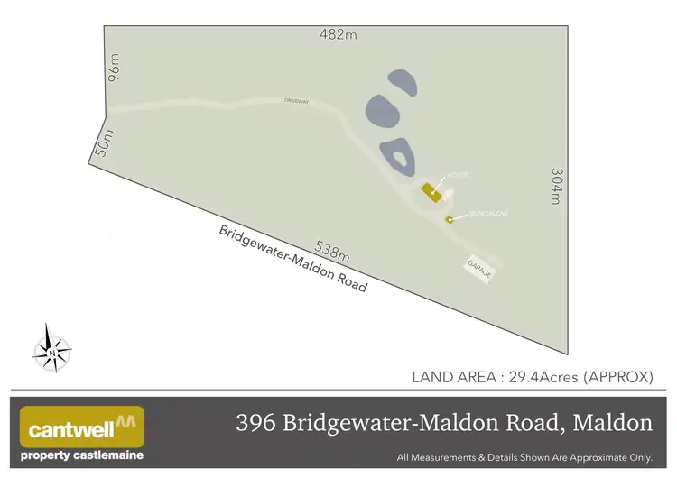 Floorplan of Homely house listing, 396 Bridgewater Maldon Road, Maldon VIC 3463