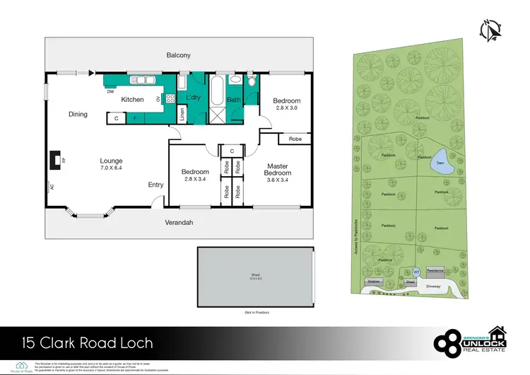Floorplan of Homely house listing, 15 Clark Road, Loch VIC 3945