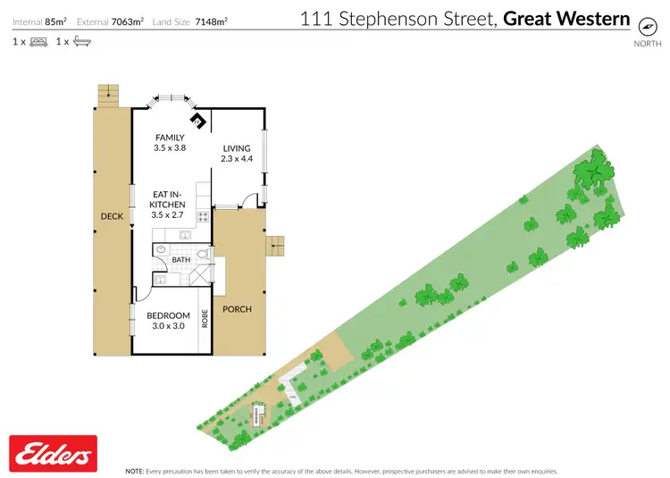 Floorplan of Homely house listing, 111 Stephenson Street, Great Western VIC 3374