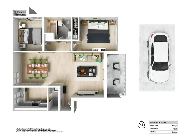 Floorplan of Homely apartment listing, 2/195 Darby Street, Cooks Hill NSW 2300