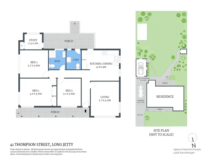 Floorplan of Homely house listing, 41 Thompson Street, Long Jetty NSW 2261