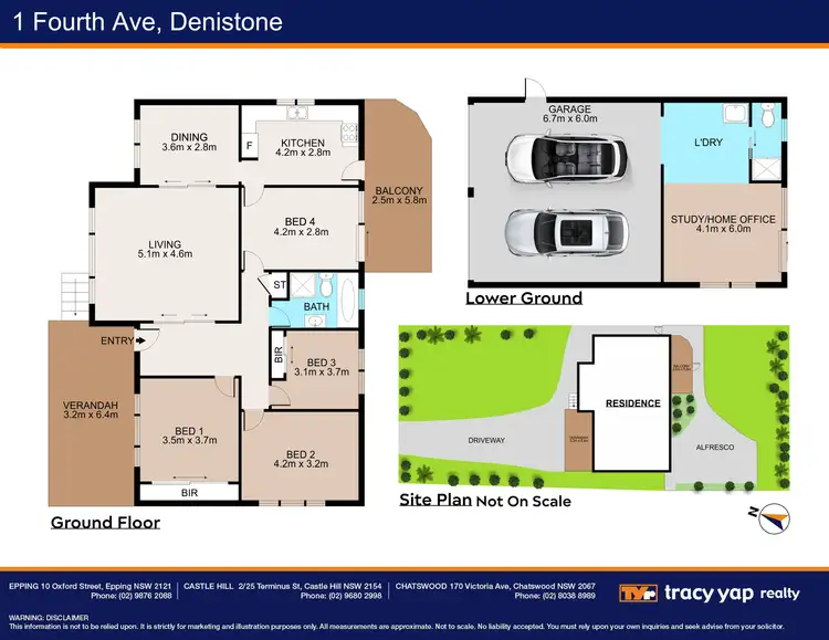 Floorplan of Homely house listing, 1 Fourth Avenue, Denistone NSW 2114