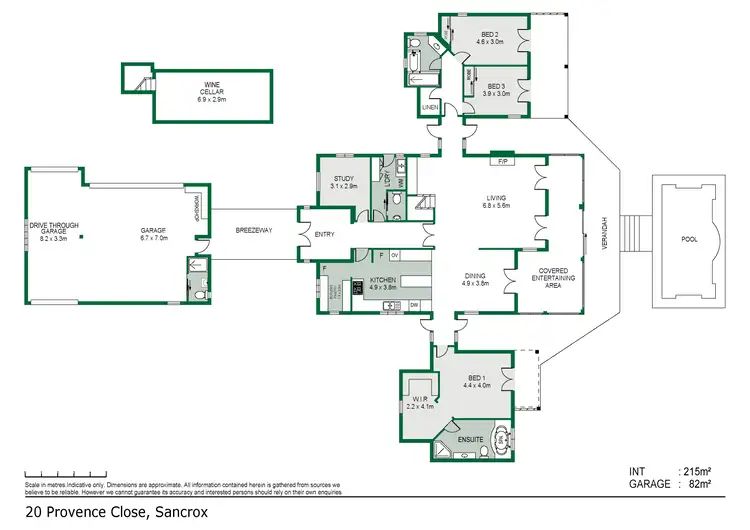 Floorplan of Homely house listing, 20 Provence Close, Sancrox NSW 2446