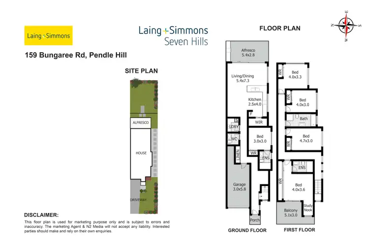 Floorplan of Homely house listing, 159A Bungaree Road, Pendle Hill NSW 2145