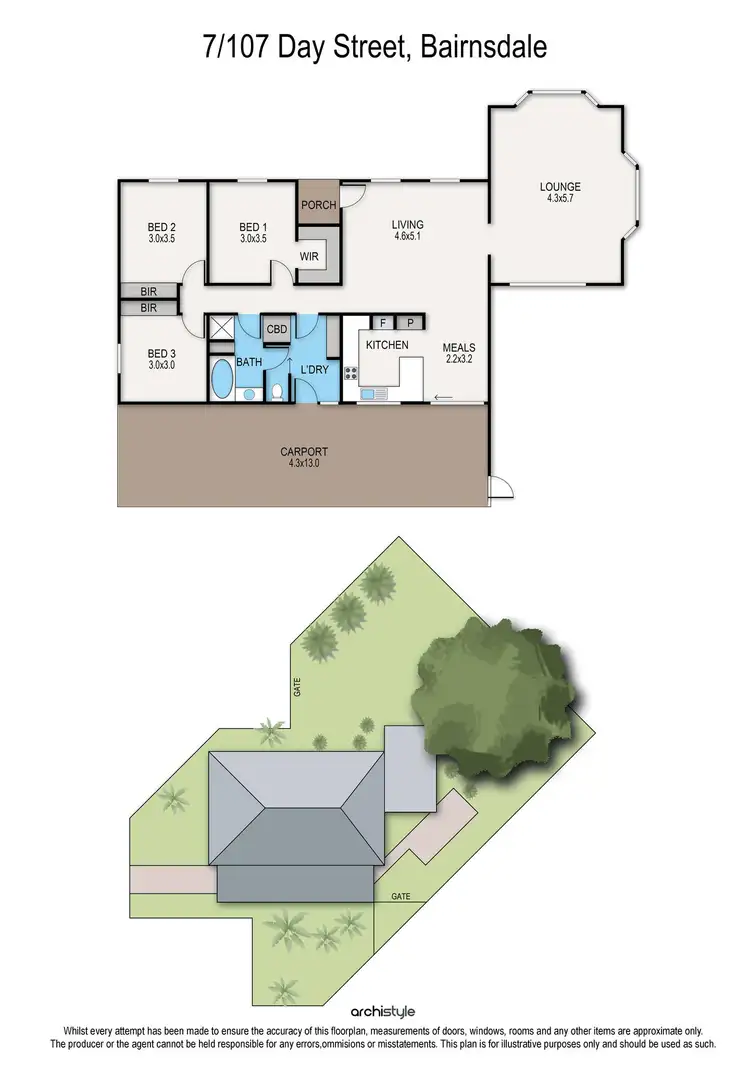 Floorplan of Homely house listing, 7/107 Day Street, Bairnsdale VIC 3875