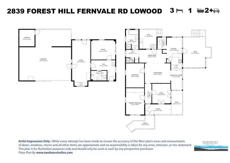 Floorplan of Homely house listing, 2839 Forest Hill Fernvale Road, Lowood QLD 4311