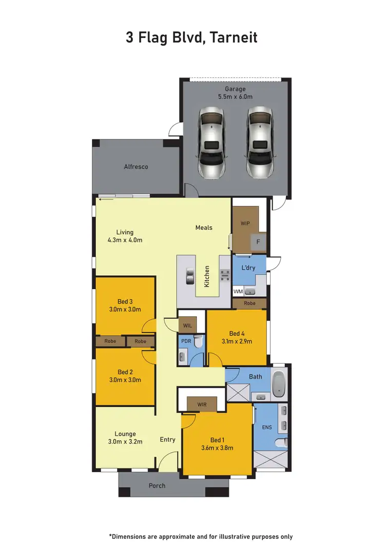 Floorplan of Homely house listing, 3 Flag Boulevard, Tarneit VIC 3029