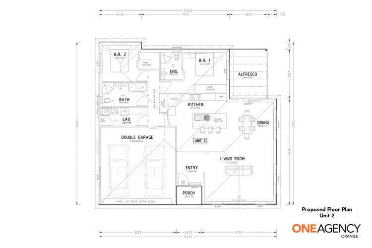 Floorplan of Homely townhouse listing, 3/263 Dalton Street, Orange NSW 2800