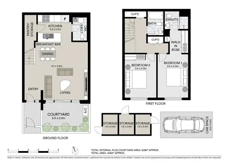 Floorplan of Homely townhouse listing, 6 Amalfi Drive, Wentworth Point NSW 2127