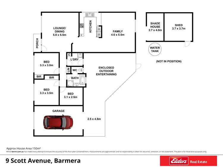 Floorplan of Homely house listing, 9 Scott Avenue, Barmera SA 5345