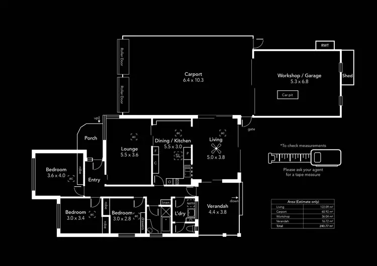 Floorplan of Homely house listing, 46 Mountbatten Terrace, Flinders Park SA 5025