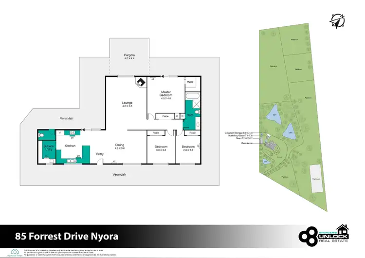 Floorplan of Homely house listing, 85 Forrest Drive, Nyora VIC 3987