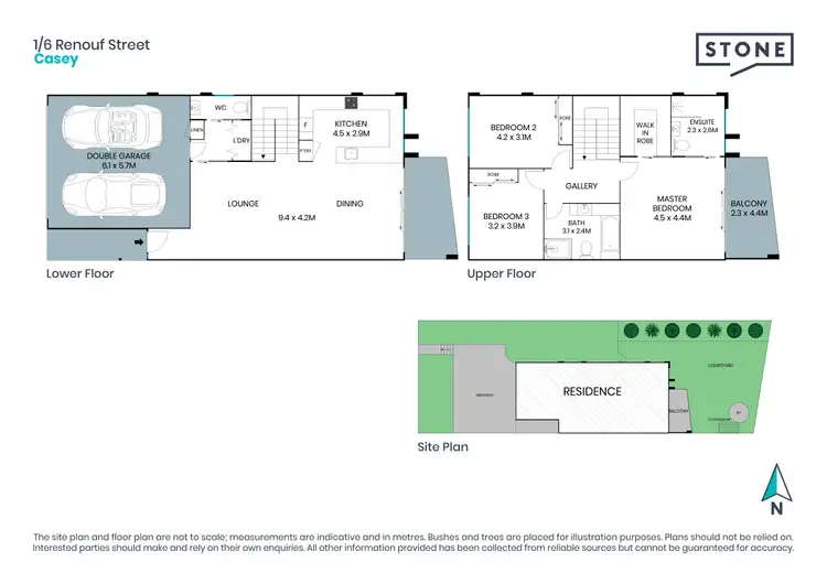Floorplan of Homely townhouse listing, 1/6 Renouf Street, Casey ACT 2913
