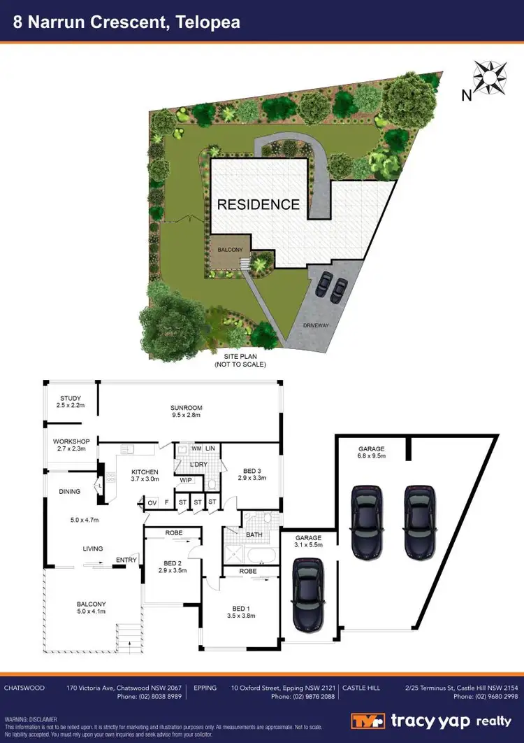 Floorplan of Homely house listing, 8 Narrun Crescent, Telopea NSW 2117