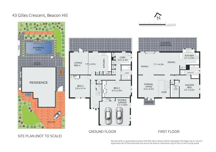 Floorplan of Homely house listing, 43 Gilles Crescent, Beacon Hill NSW 2100