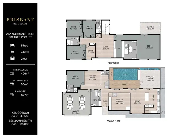 Floorplan of Homely house listing, 21A Norman Street, Fig Tree Pocket QLD 4069
