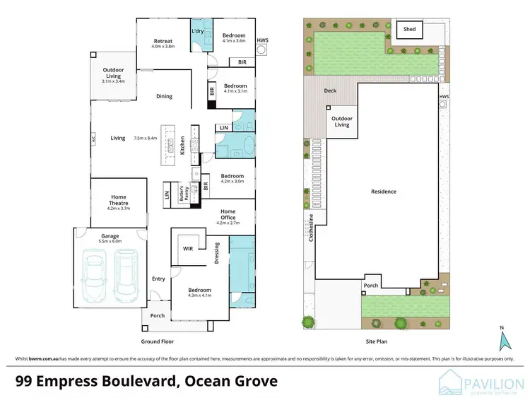 Floorplan of Homely house listing, 99 Empress Boulevard, Ocean Grove VIC 3226