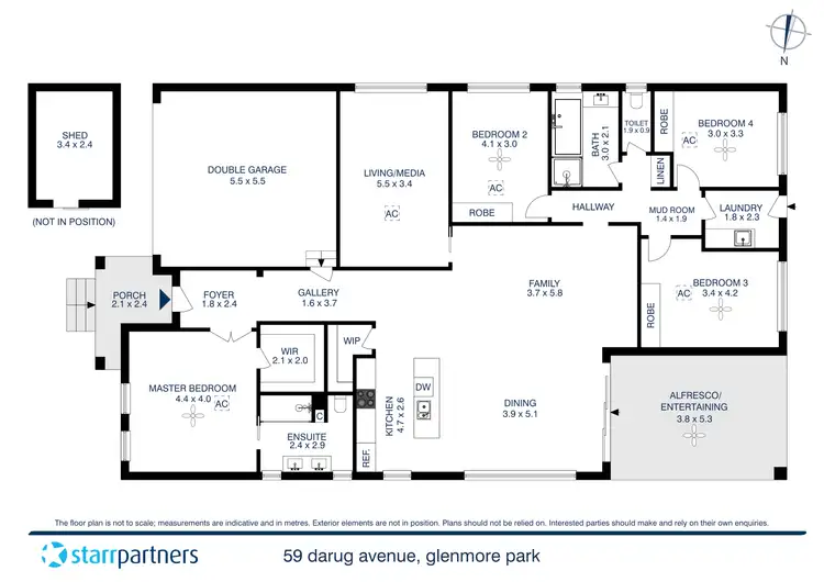 Floorplan of Homely house listing, 59 Darug Avenue, Glenmore Park NSW 2745
