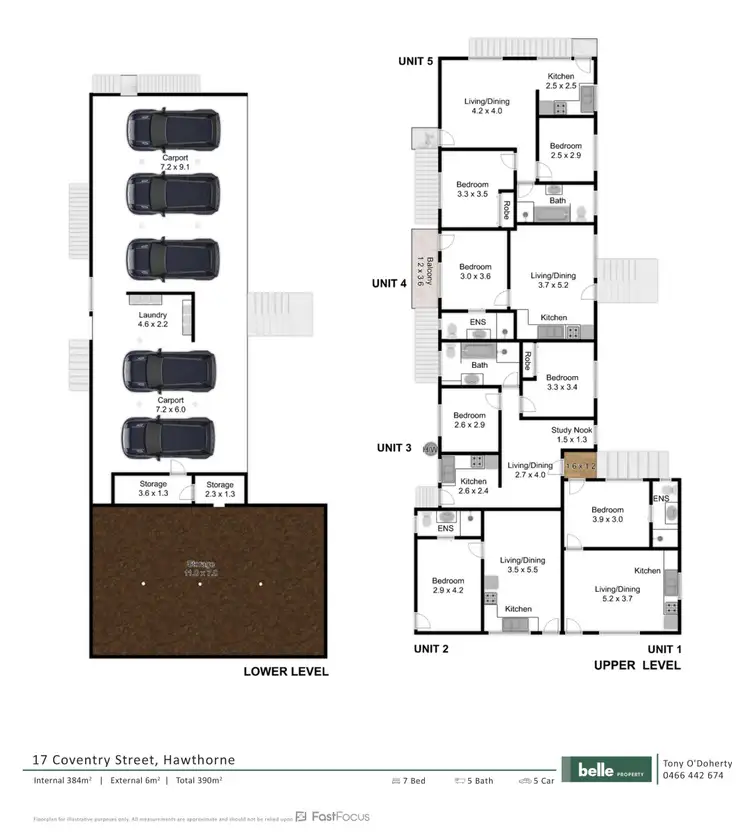 Floorplan of Homely block of units listing, 17 Coventry Street, Hawthorne QLD 4171