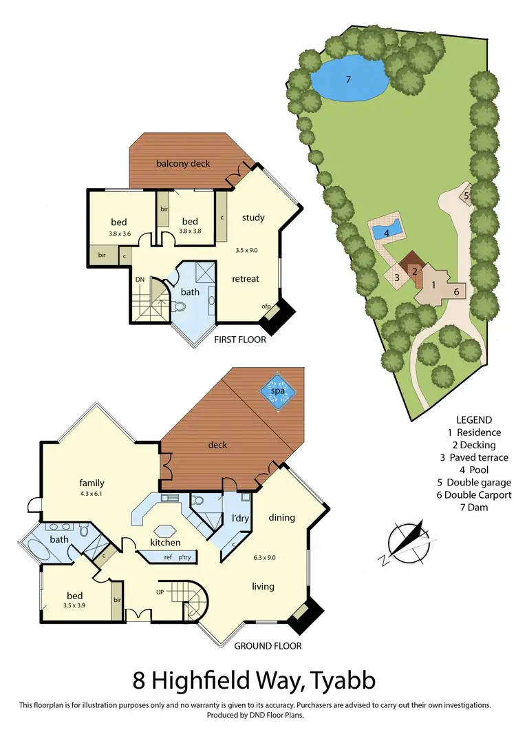 Floorplan of Homely rural property listing, 8 Highfield Way, Tyabb VIC 3913