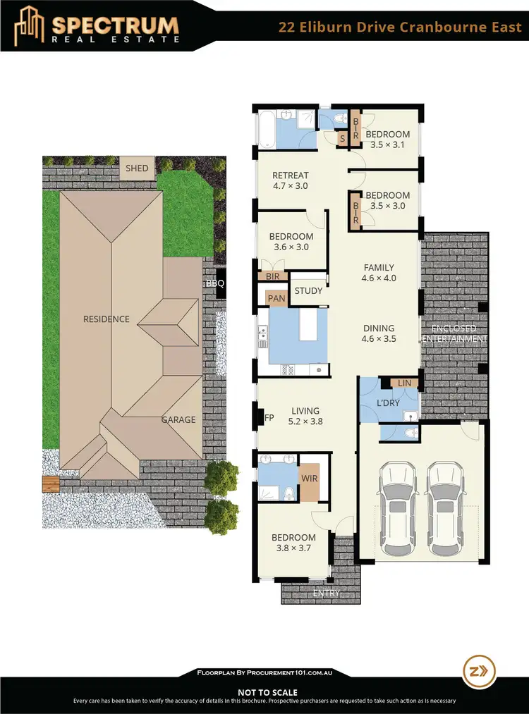 Floorplan of Homely house listing, 22 Eliburn Drive, Cranbourne East VIC 3977
