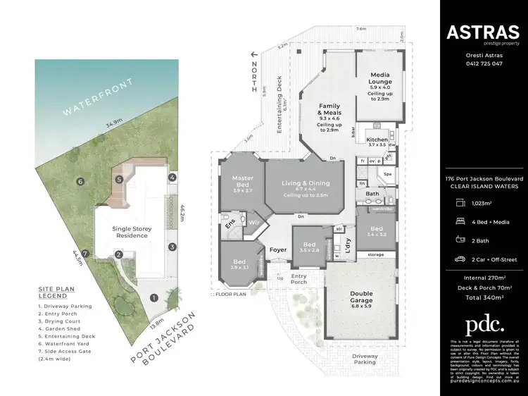 Floorplan of Homely house listing, 176 Port Jackson Boulevard, Clear Island Waters QLD 4226