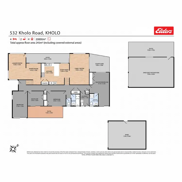 Floorplan of Homely house listing, 532 Kholo Road, Kholo QLD 4306